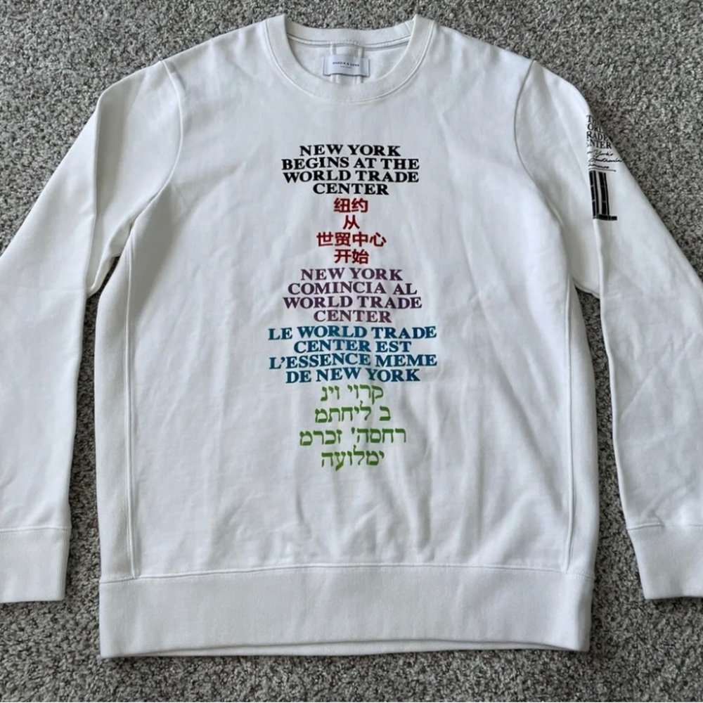 Ovadia & Sons Season F19 Sample New York Crewneck Sweatshirt Size Medium